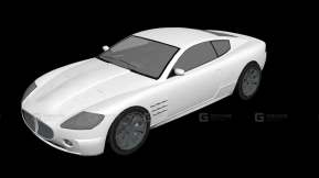 白色轿跑 - F620 3D model-168