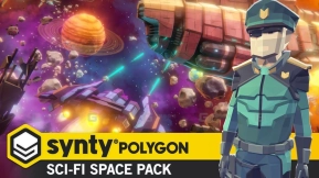 【UE】POLYGON - 科幻太空 - 低多边形模块化太空游戏资产  POLYGON - Sci-Fi Space - Low Poly Modular Space Game Assets