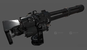 米尼岗机枪-Minigun 3D model-2