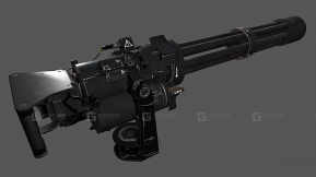 米尼岗机枪-Minigun 3D model-2