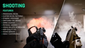 【UE】真实突击步枪FPS射击游戏模板 Realistic Assault Rifle FPS Template