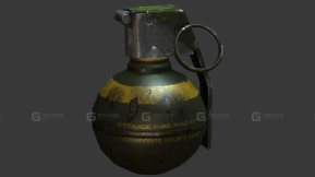破片手榴弹3D模型-55 - FRAG 3D model-55