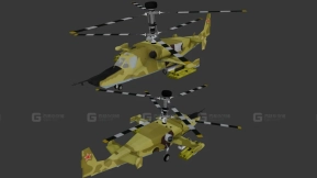 卡莫夫 Ka-50 直升机  Helicopter Kamov Ka50