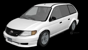 厢式货车 - Minivan 3D model-148