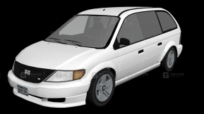 厢式货车 - Minivan 3D model-148