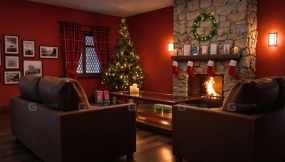 Cozy Christmas Lounge 温馨圣诞休息室