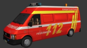 大众LT指挥车 - Volkswagen LT Einsatzleitwagen 3D model-67