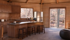 多边形小木屋 Polygon Log Cabin