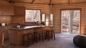 多边形小木屋 Polygon Log Cabin