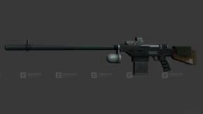 镇静步枪-7 - Tranq Rifle 3D model-7