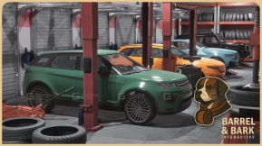【UE】包含4辆可驾驶汽车的轮胎修理店环境  Tire Repair Shop Environment with 4 Driveable Cars