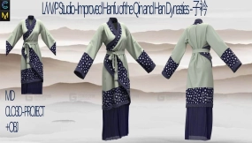 中国风古装秦汉女士汉服裾裙