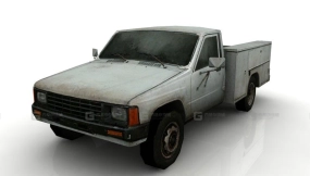 工程卡车 - Utility truck 3D model-134