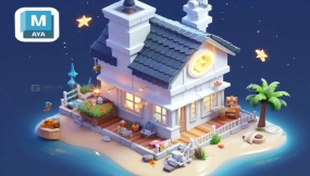 【Maya海盗小屋】真的不是你学不会建模，只是没看对教程！2小时从拉box开始制作，建模思路详细讲解~