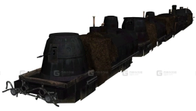 BF1 俄罗斯装甲列车 - BF1 Rus Armoredtrain 3D model-61