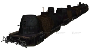 BF1 俄罗斯装甲列车 - BF1 Rus Armoredtrain 3D model-61