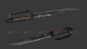 砍刀 3D模型-63 - Machete 3D model-63
