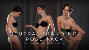 瑞秋·布拉德利 - 女性站立姿势包 - 艺术家姿势参考 Rachel Bradley - Neutral Standing Pose Pack - Pose Reference for Artists