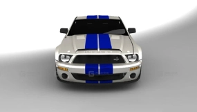 野马GT 500KR - Mustang GT 500kr 3D model-10