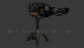 外星炮塔火箭筒-12 - ALien Turret RocketLauncher 3D model-12