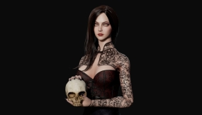 【UE】女性吸血鬼性感僵尸模型角色人物 Lady Vamp