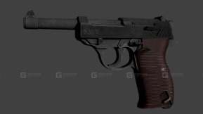 瓦尔特P-38手枪 - Walther P-38 3D model-16