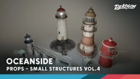 【UE】小型结构 第四卷 - 海滨 [低多边形]  Small Structures VOL.4 - Oceanside [ Low Poly ]
