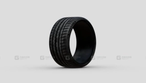 米其林竞驰4S高性能轮胎3D模型 Michelin Pilot Sport 4S – Detailed Tire 3D Model