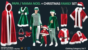 圣诞老人衣服圣诞节 PAPA  MAMA NOEL CLOTHES + FAMILY CHRISTMAS OUTFITS