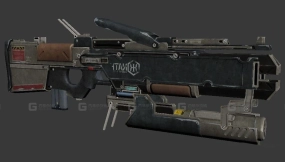 链式机枪3D模型-5 - Chaingun 3D model-5