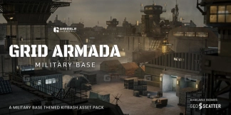 舰队军事基地模块化模型 Grid Armada Military Base  Military Structures