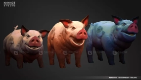 【UE】风格化奇幻猪模型  Stylized Fantasy Pig