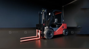 红色电动叉车-Red Electric Lift Truck