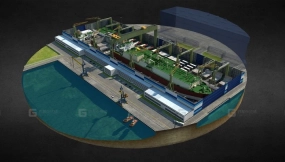 喀琅施塔得岛干船坞 Kotlin Island. Dry Dock