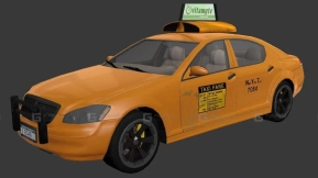 民用出租车 - Civil taxi 3D model-70