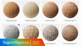 170+ Superellipse - Brick Texture Collection 4K 砖块纹理合集 4K