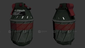 破片手榴弹3D模型-36 - Frag 3D model-36
