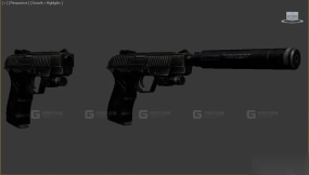 手枪 - Hand gun 3D model-38