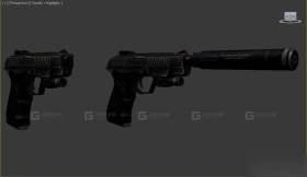 手枪 - Hand gun 3D model-38