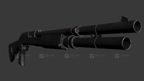 M3（霰弹枪）3D模型-0 - M3 (Shotgun) 3D model-0