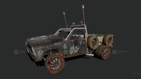 1973福特F-100（卡纽瓦根） - 1973 Ford F-100 (Carnewagon) 3D model-71
