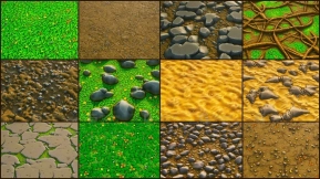 【UE】卡通风格化地面材质  Stylized materials VOL.1