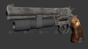 44食人鱼手枪 - 44 piranha 3D model-26