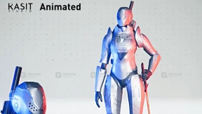 动画女孩机器人-Girl Robot Animated