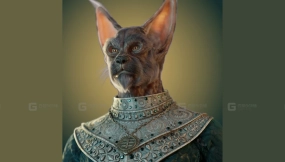 中世纪猫肖像画-Medieval Cat Portrait