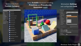 【UE】关卡原型UE建模神器  Blockout Tools Plugin