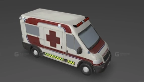 现代货车 - Modern Van 3D model-71