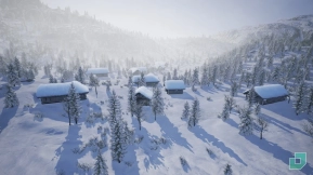 【UE】低多边形雪林  Low Poly Snow Forest