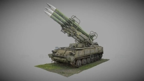 SPU2 P25M1发射车GM-568底盘 SPU 2 P25M1 launcher on the GM-568
