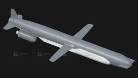 Kh-555 巡航导弹 (高多边形 FBX) Kh-555 Cruise missile (High poly FBX)